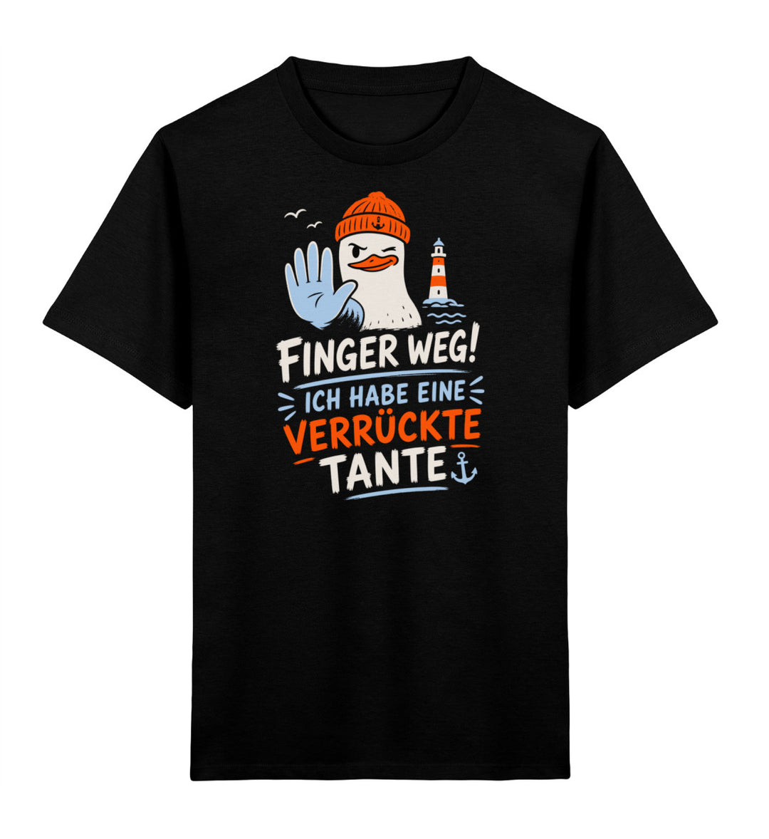 Finger weg! Ich habe eine verrückte Tante · Kinder Premium Bio T-Shirt-Kinder Premium Bio T-Shirt-Black-3/4-Mooinzen