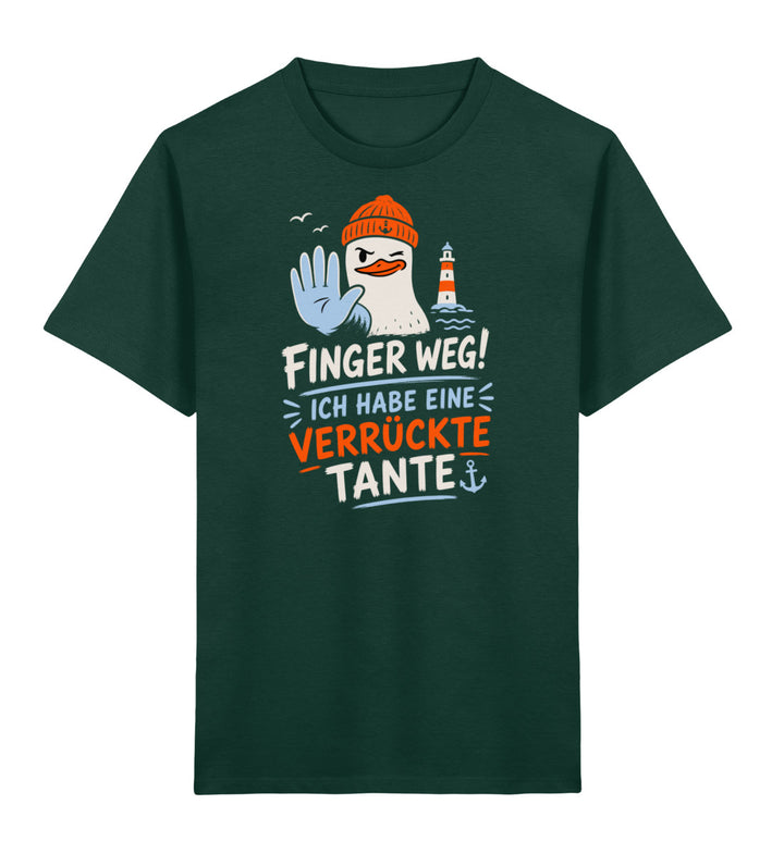 Finger weg! Ich habe eine verrückte Tante · Kinder Premium Bio T-Shirt-Kinder Premium Bio T-Shirt-Glazed Green-3/4-Mooinzen