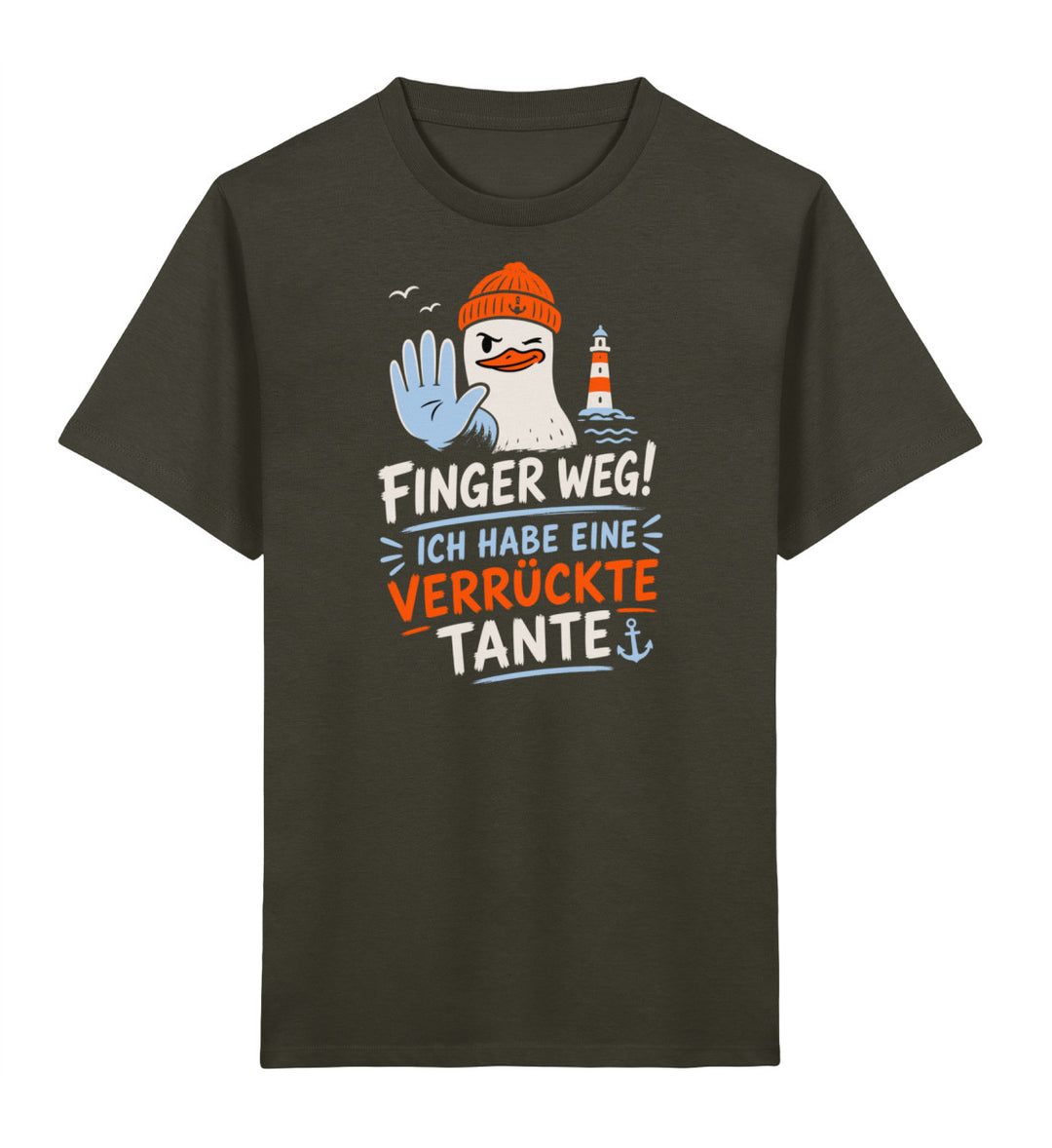 Finger weg! Ich habe eine verrückte Tante · Kinder Premium Bio T-Shirt-Kinder Premium Bio T-Shirt-Khaki-3/4-Mooinzen
