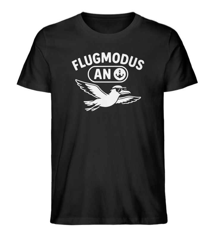 Flugmodus an · Herren Premium Bio T-Shirt-Herren Premium Bio T-Shirt-Black-XS-Mooinzen