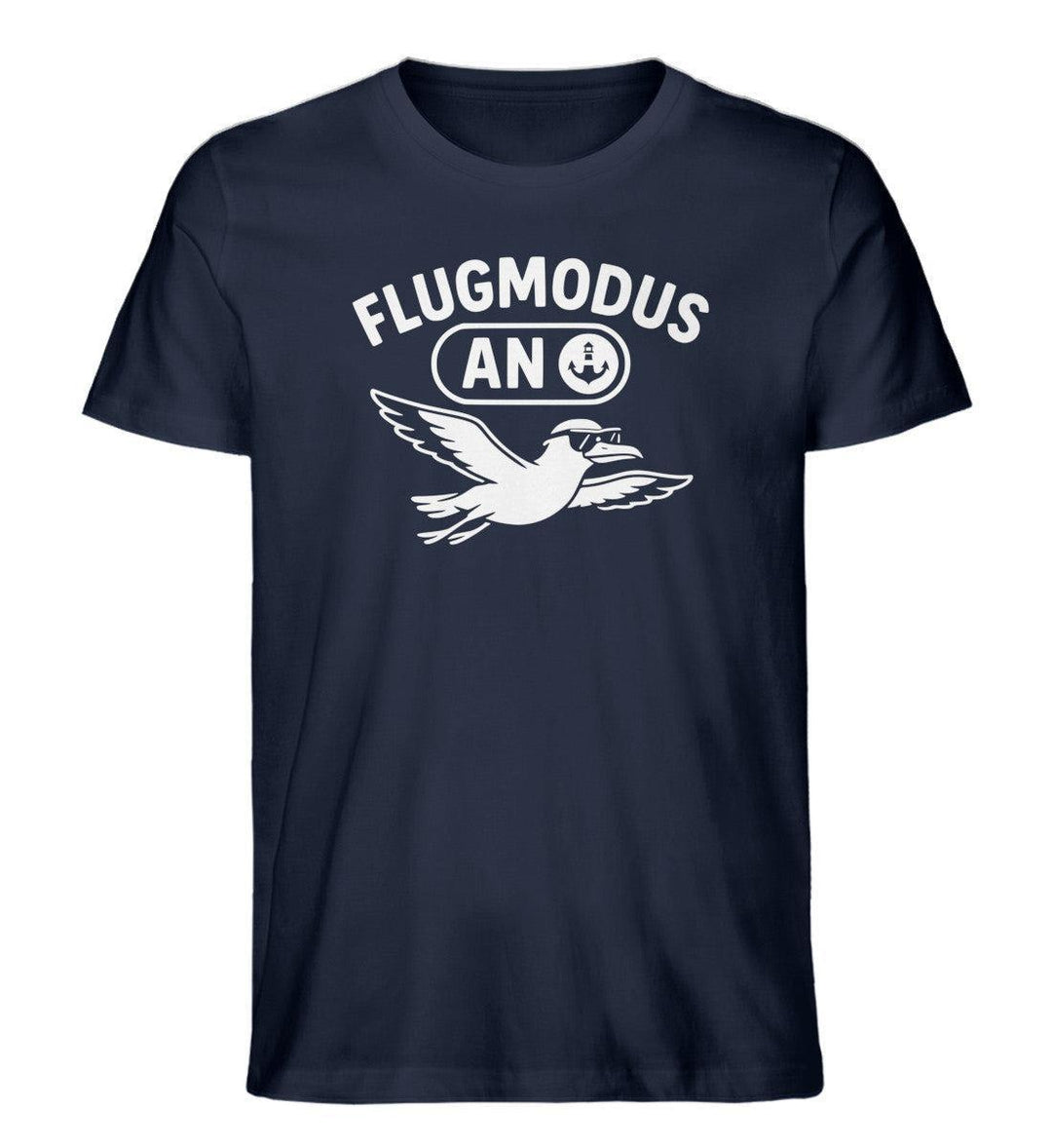 Flugmodus an · Herren Premium Bio T-Shirt-Herren Premium Bio T-Shirt-French Navy-XS-Mooinzen