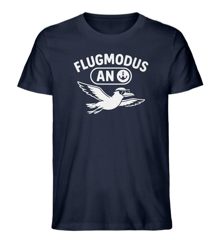 Flugmodus an · Herren Premium Bio T-Shirt-Herren Premium Bio T-Shirt-French Navy-XS-Mooinzen