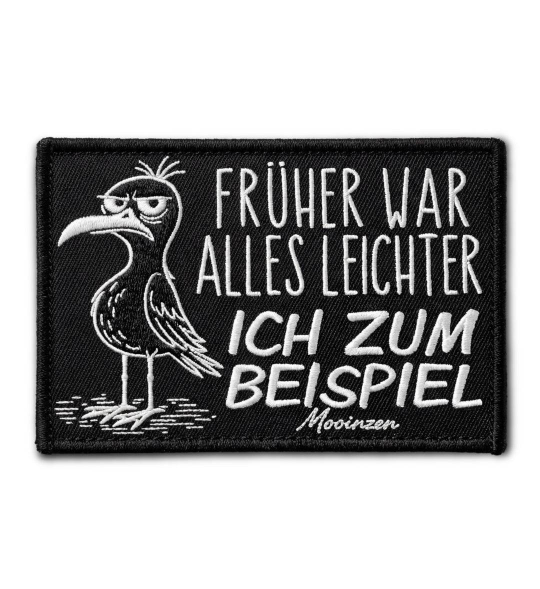 Frueher Leichter - Klettpatch-Klettwatt Patch-black-9x5-Mooinzen