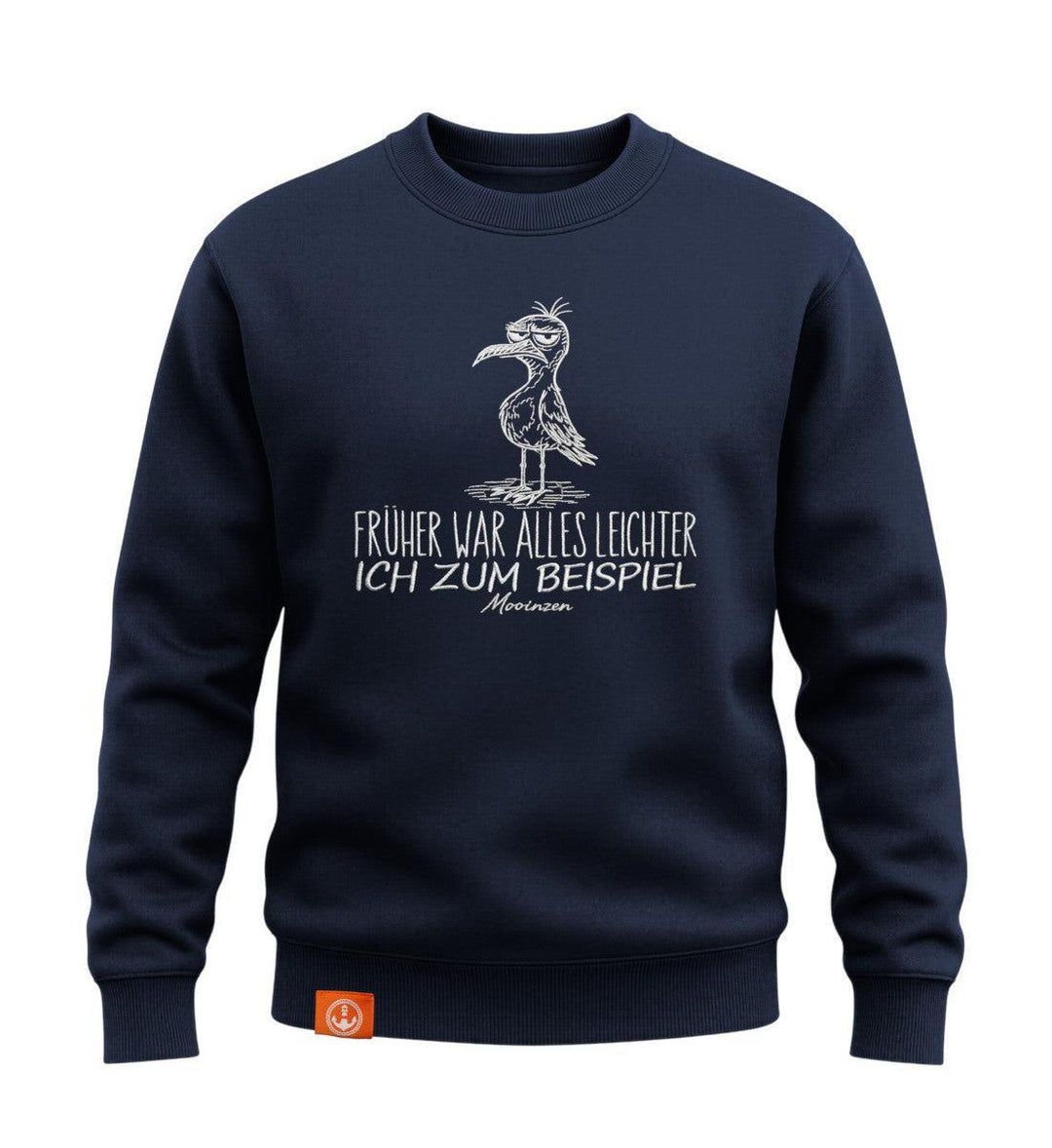 Früher Alles Leichter · Unisex Signature Premium Bio Sweatshirt-Unisex Signature Bio Sweatshirt-dress-blue-S-Mooinzen