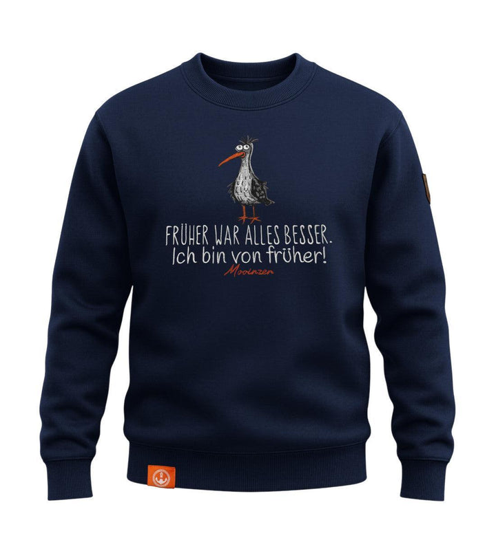 Früher War Alles Besser! · Unisex Signature Premium Bio Sweatshirt-Unisex Signature Bio Sweatshirt-dress-blue-S-Mooinzen