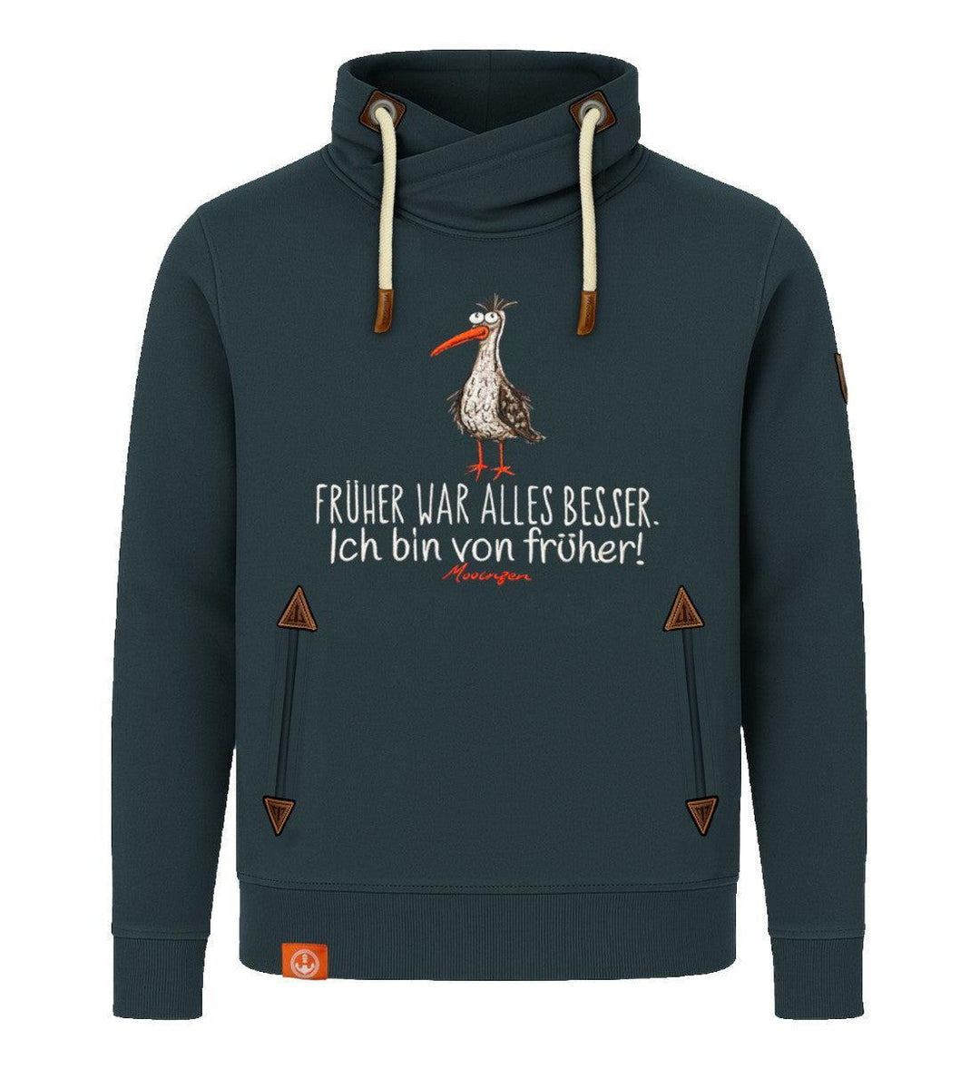 Früher war Alles besser! · Unisex Bio Schalkragen Sweatshirt (ohne Kapuze)-Unisex Bio Schalkragen Sweatshirt-magical-forest-S-Mooinzen