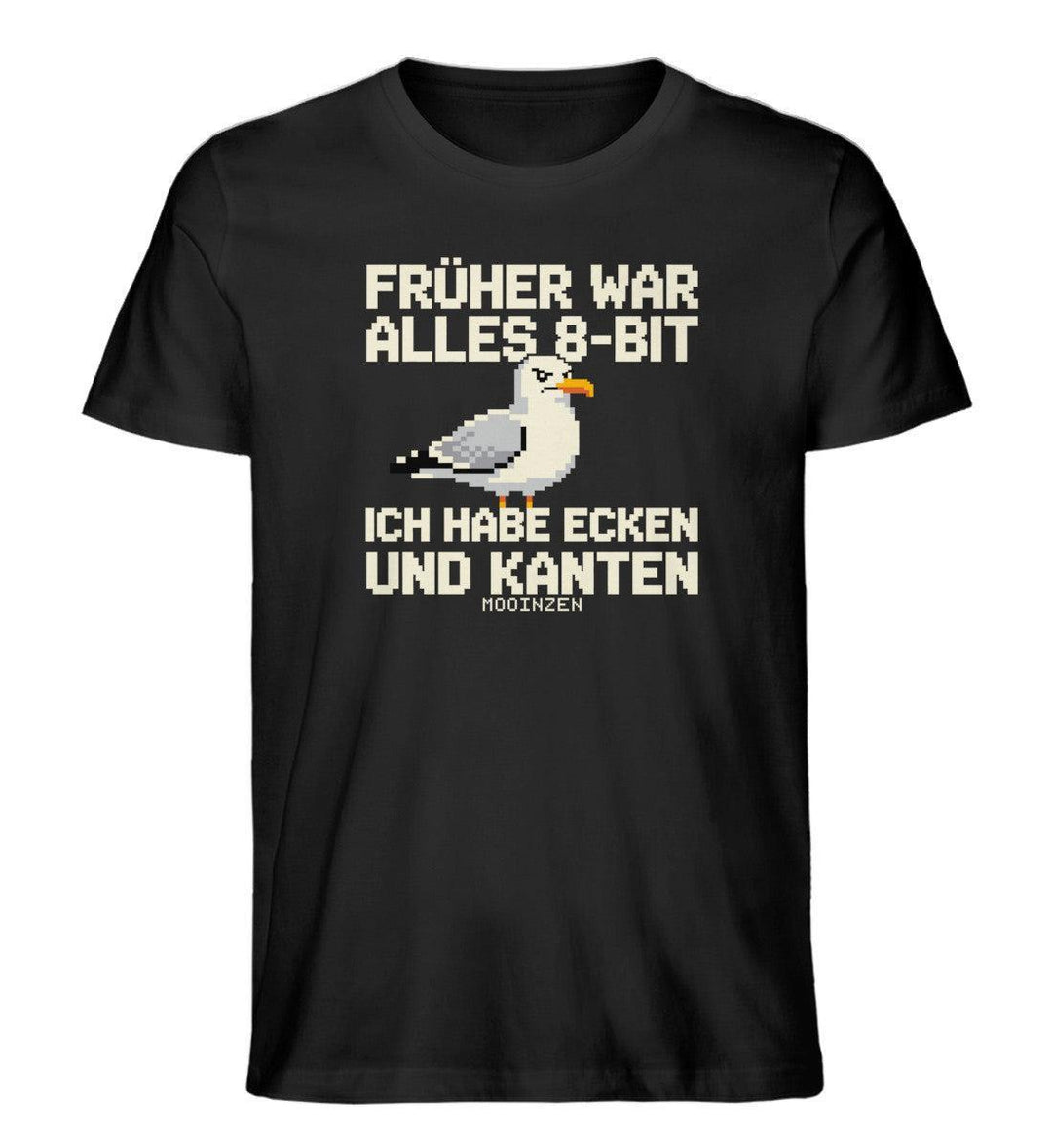 Früher war alles 8-bit · Herren Premium Bio T-Shirt-Herren Premium Bio T-Shirt-Black-XS-Mooinzen