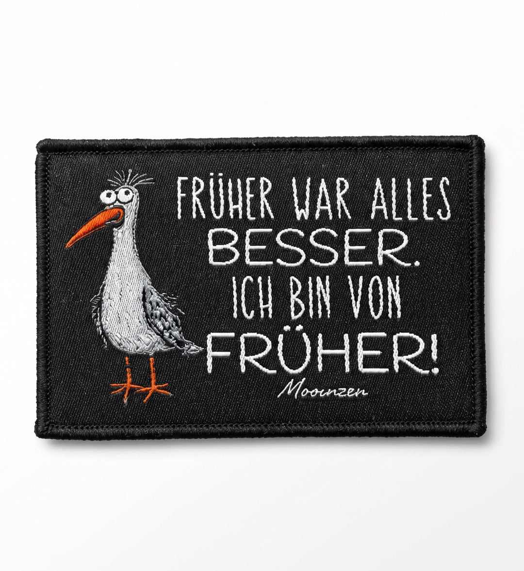 Früher war alles besser! · Klettwattpatch V2-Klettwatt Patch-black-9x6-Mooinzen