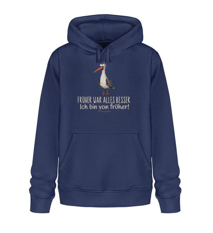 Früher war alles besser! · Unisex Bio Hoodie-Unisex Bio Hoodie-French Navy-XS-Mooinzen