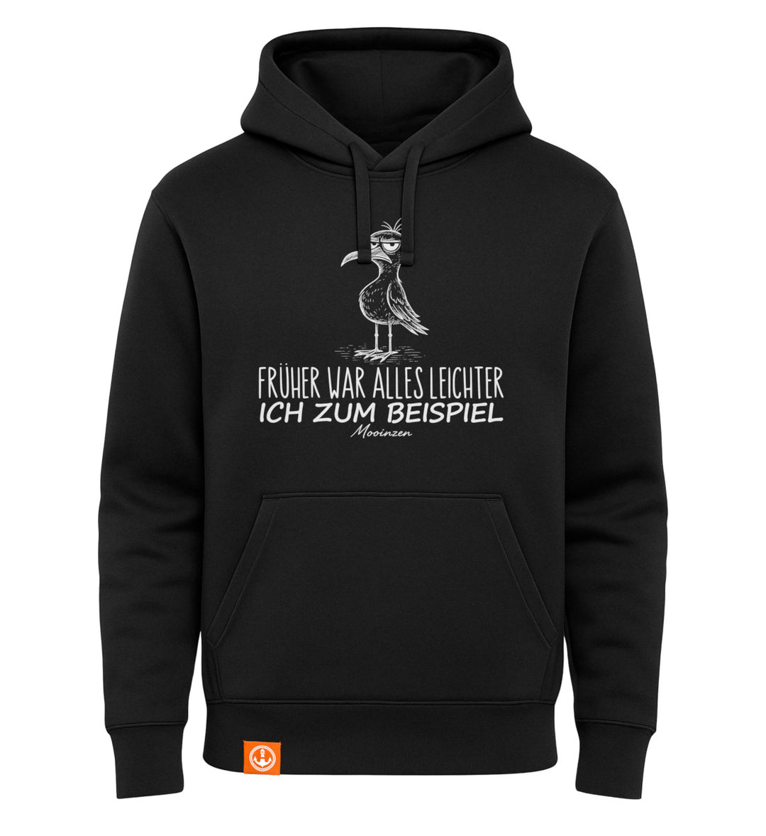 Früher war alles leichter · Unisex Signature Bio Hoodie-Unisex Signature Bio Hoodie-black-beauty-S-Mooinzen