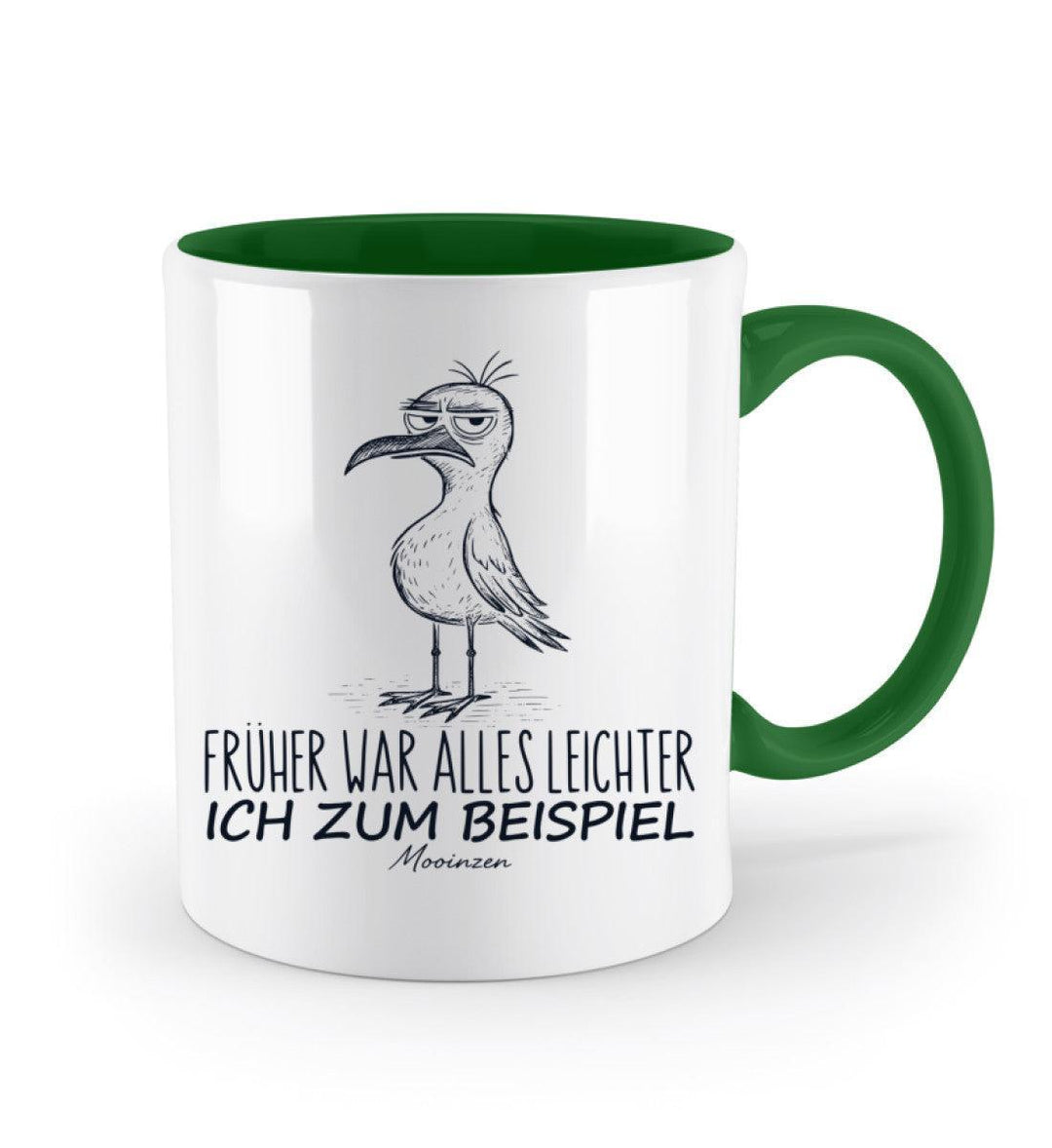 Früher war alles leichter, ich zum Beispiel · Keramiktasse Zweifarbig-Keramik Tasse Zweifarbig-Mooinzen