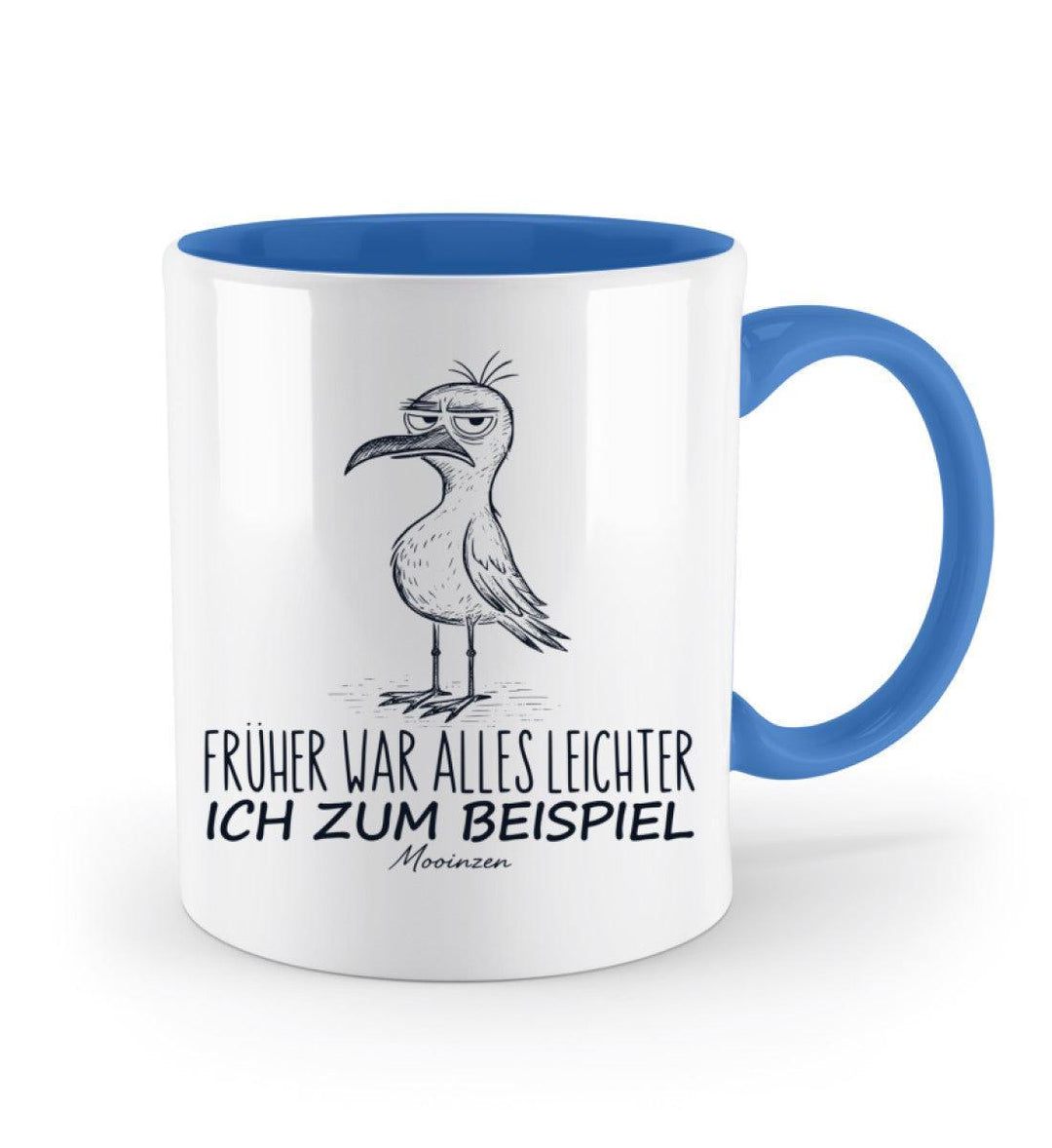 Früher war alles leichter, ich zum Beispiel · Keramiktasse Zweifarbig – Mooinzen