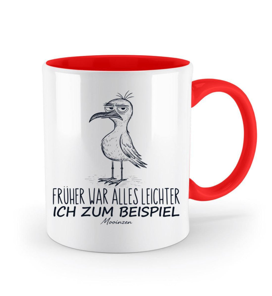 Früher war alles leichter, ich zum Beispiel · Keramiktasse Zweifarbig-Keramik Tasse Zweifarbig-Mooinzen