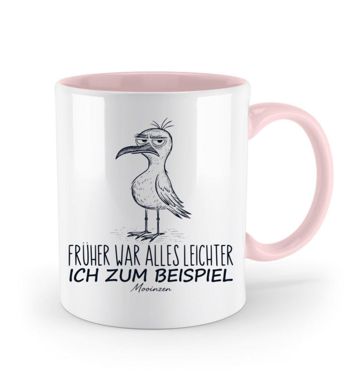 Früher war alles leichter, ich zum Beispiel · Keramiktasse Zweifarbig-Keramik Tasse Zweifarbig-Mooinzen