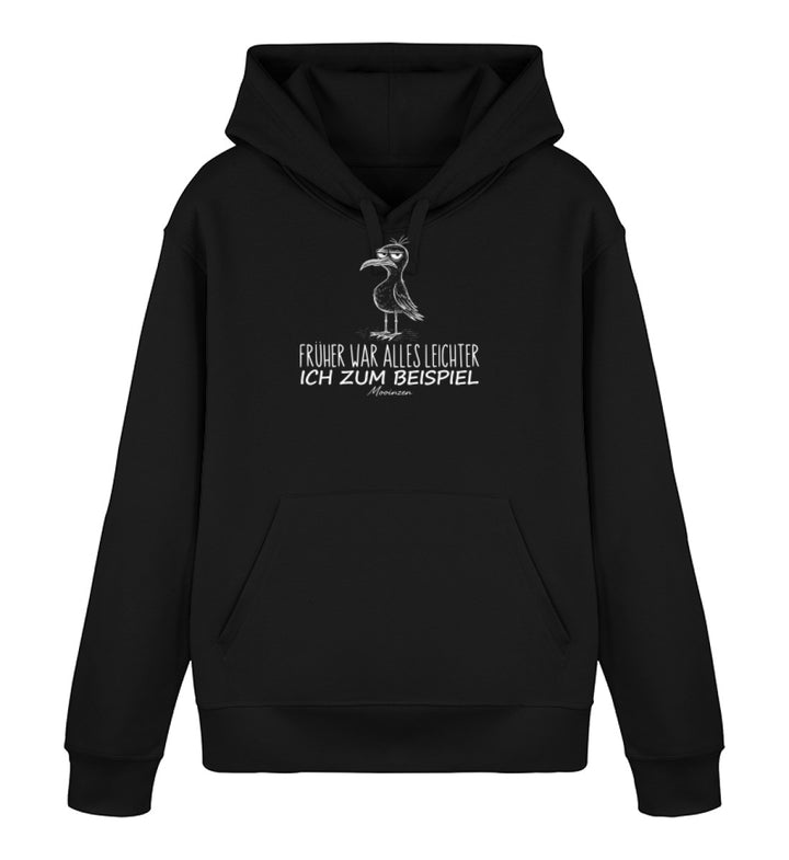 Früher war alles leichter, ich zum Beispiel · Unisex Bio Hoodie-Unisex Bio Hoodie-Black-XS-Mooinzen