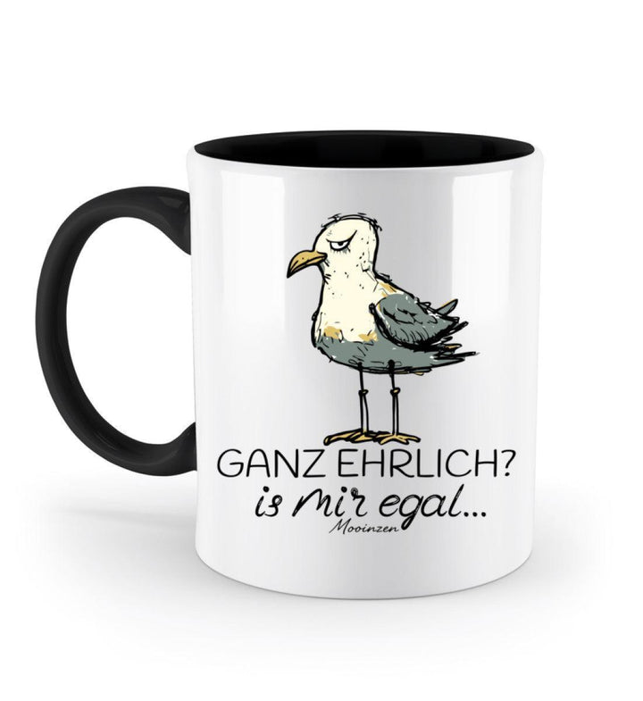 Ganz Ehrlich? Is Mir Egal... · Keramiktasse Zweifarbig-Keramik Tasse Zweifarbig-Black-330ml-Mooinzen
