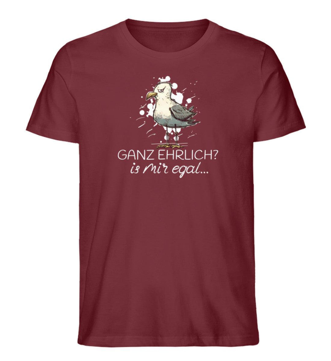 Ganz ehrlich? is mir egal.. · Herren Premium Bio T-Shirt-Herren Premium Bio T-Shirt-Burgundy-S-Mooinzen