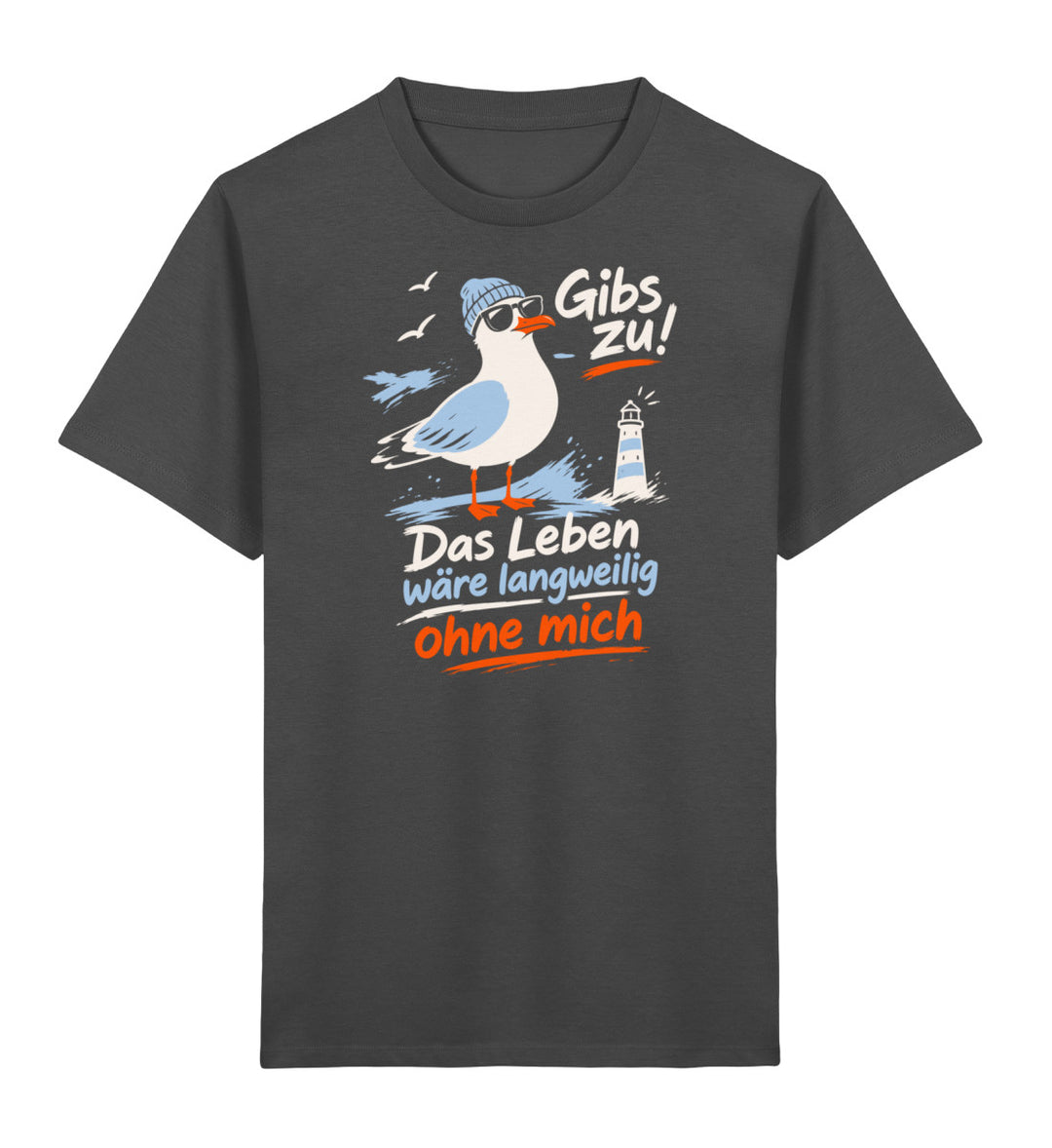 Gibs zu! Das Leben wäre ohne mich langweilig · Kinder Premium Bio T-Shirt-Kinder Premium Bio T-Shirt-Anthracite-5/6-Mooinzen