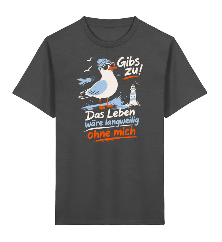 Gibs zu! Das Leben wäre ohne mich langweilig · Kinder Premium Bio T-Shirt-Kinder Premium Bio T-Shirt-Anthracite-5/6-Mooinzen