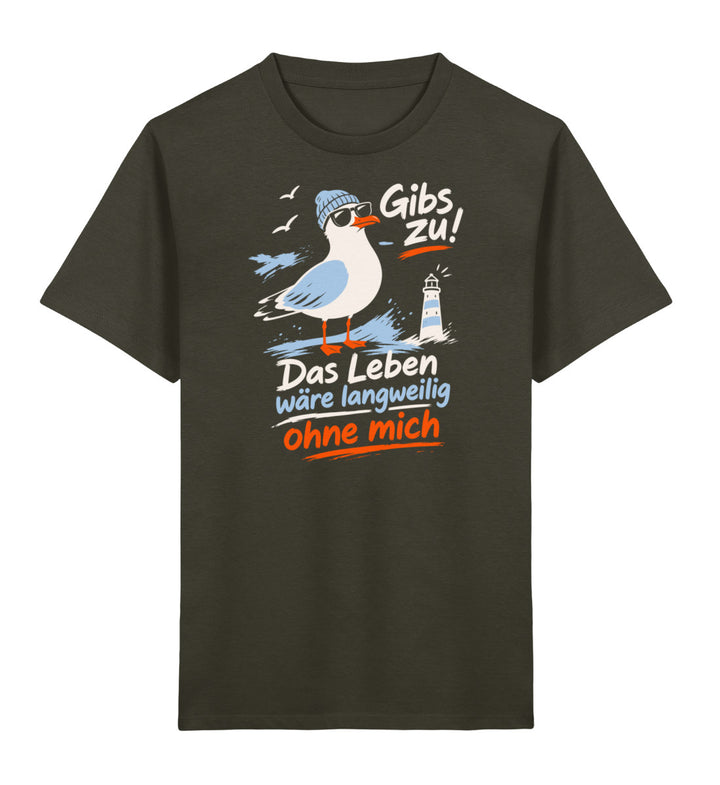 Gibs zu! Das Leben wäre ohne mich langweilig · Kinder Premium Bio T-Shirt-Kinder Premium Bio T-Shirt-Khaki-3/4-Mooinzen