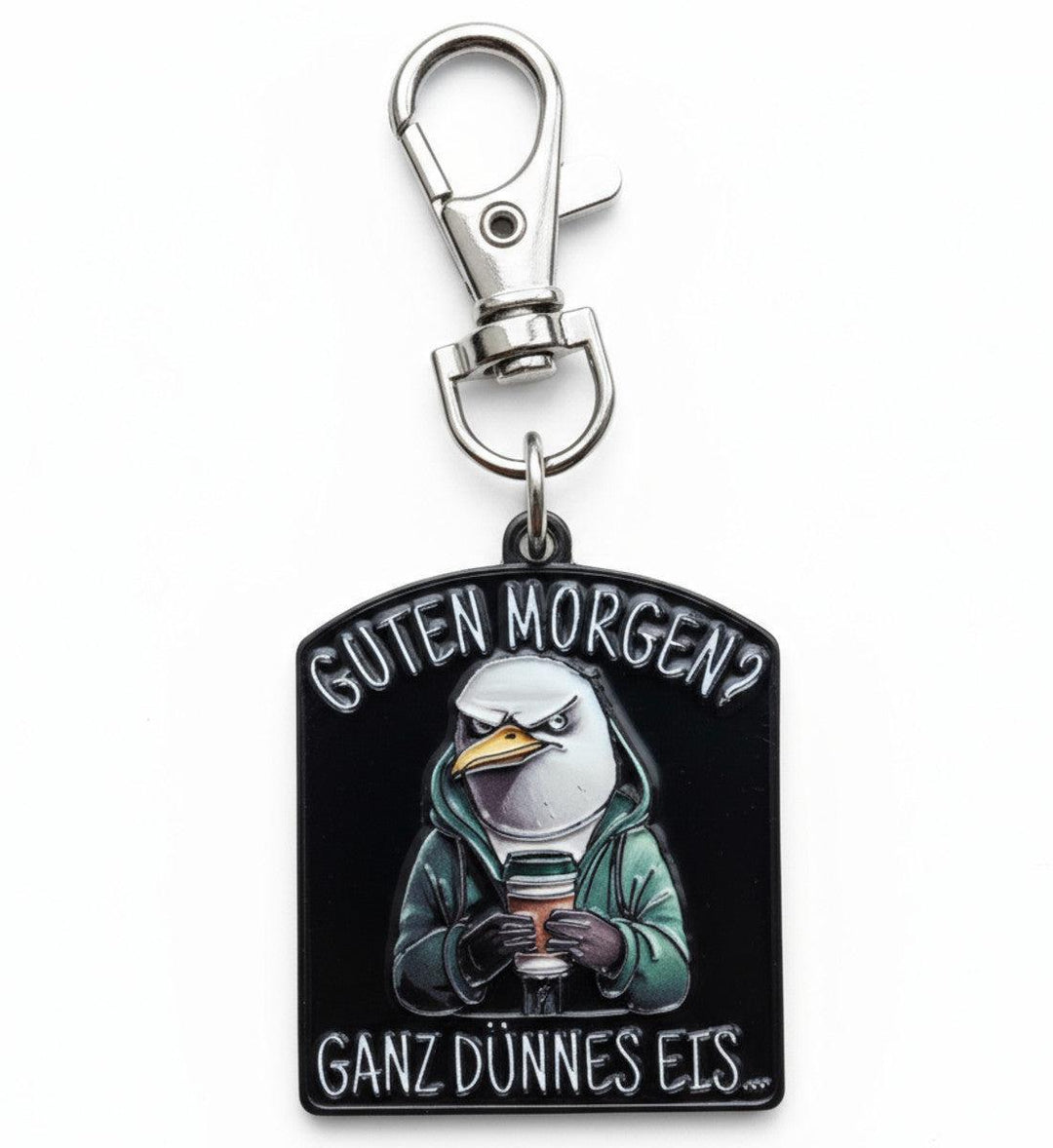 Guten Morgen Ganz Dünnes Eis · Anhänger-Emaille Anhänger-mehrfarbig-3,5cmx4cm-Mooinzen