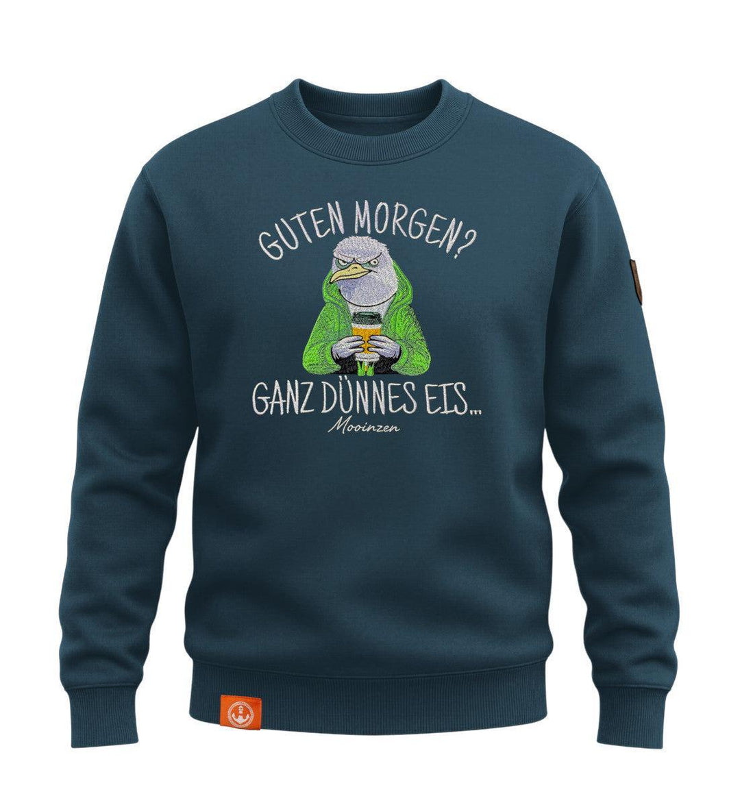 Guten Morgen? Ganz Dünnes Eis.. · Unisex Signature Premium Bio Sweatshirt-Unisex Signature Bio Sweatshirt-stargazer-S-Mooinzen