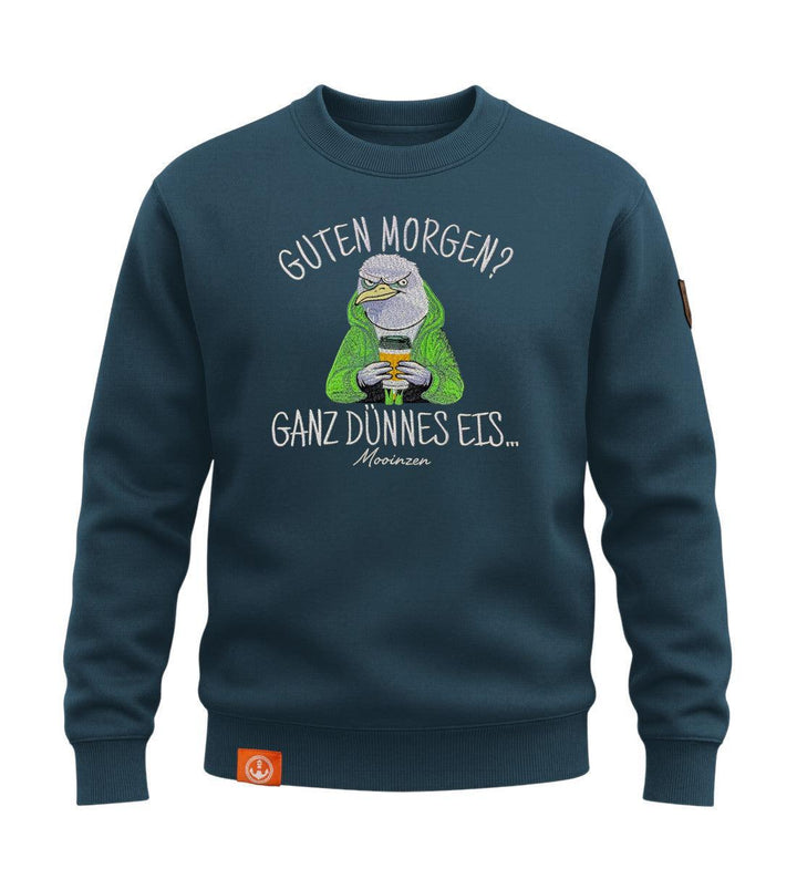 Guten Morgen? Ganz Dünnes Eis.. · Unisex Signature Premium Bio Sweatshirt-Unisex Signature Bio Sweatshirt-stargazer-S-Mooinzen