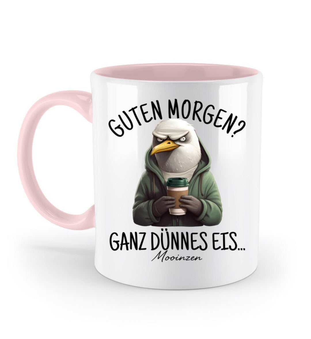 Guten Morgen? Ganz dünnes Eis... · Keramiktasse Zweifarbig-Keramik Tasse Zweifarbig-Powder Pink-330ml-Mooinzen