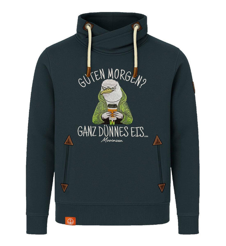 Guten Morgen? Ganz dünnes Eis... · Unisex Bio Schalkragen Sweatshirt (ohne Kapuze)-Unisex Bio Schalkragen Sweatshirt-magical-forest-S-Mooinzen