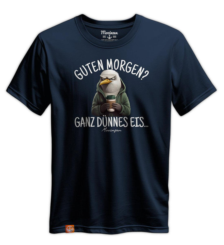 Guten Morgen? ganz dünnes Eis.. · Unisex Premium Bio T-Shirt-Unisex Premium Bio T-Shirt-dress-blue-S-Mooinzen
