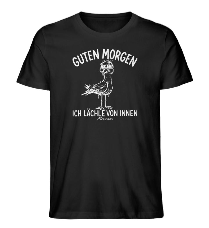 Guten Morgen - ich lächle von innen · Herren Premium Bio T-Shirt-Herren Premium Bio T-Shirt-Black-XS-Mooinzen