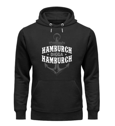 Hamburch Digga Hamburch · Unisex Premium Bio Hoodie-Unisex Premium Bio Hoodie-Black-S-Mooinzen