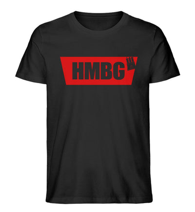 Hamburg Batch Rot · Herren Premium Bio T-Shirt-Herren Premium Bio T-Shirt-Black-XS-Mooinzen