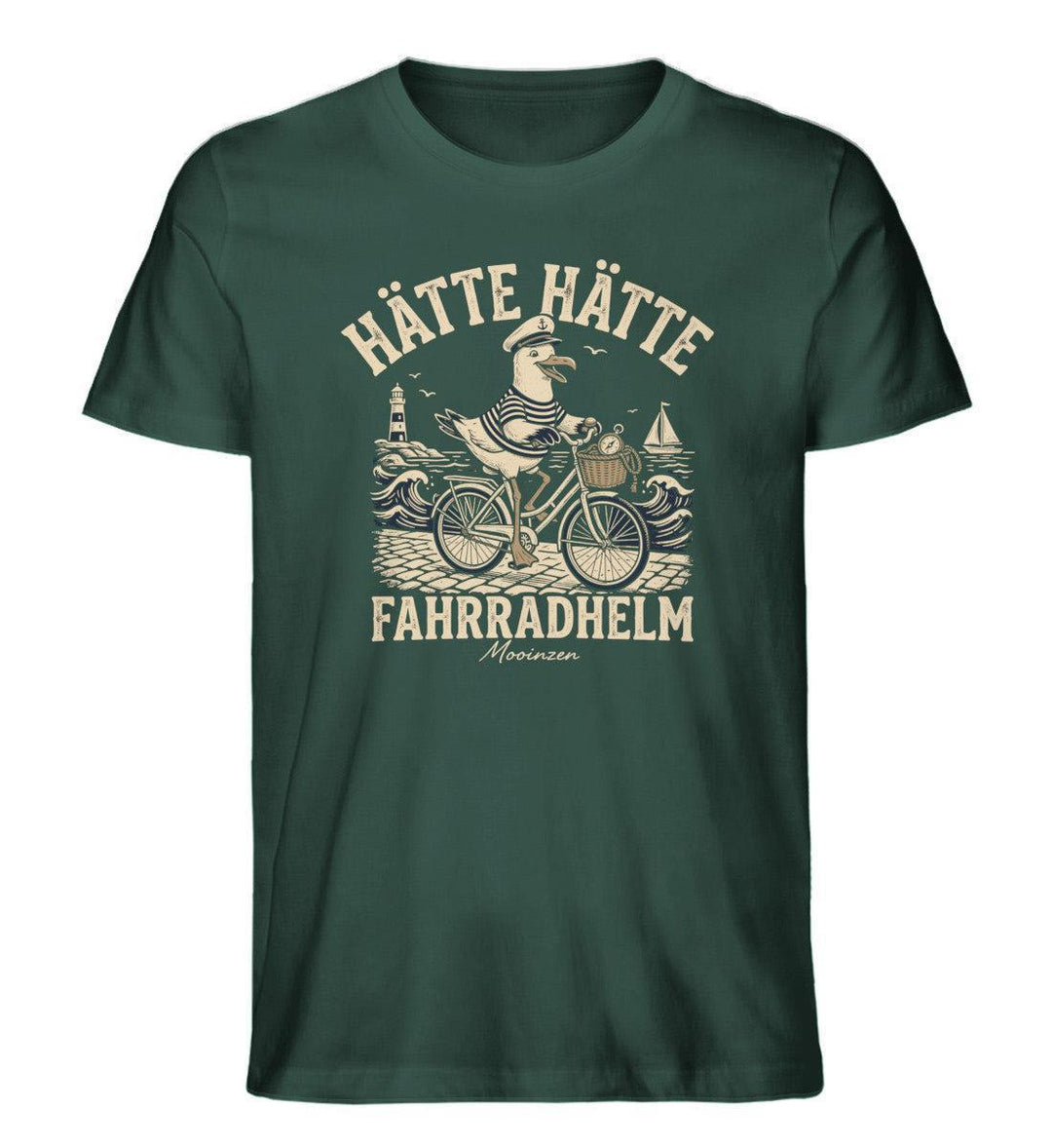 Hätte Hätte Fahrradhelm · Herren Premium Bio T-Shirt-Herren Premium Bio T-Shirt-Glazed Green-XS-Mooinzen