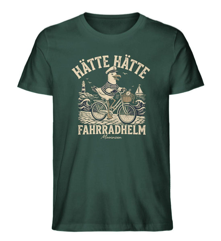 Hätte Hätte Fahrradhelm · Herren Premium Bio T-Shirt-Herren Premium Bio T-Shirt-Glazed Green-XS-Mooinzen