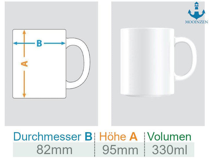 Heimat Moin · Keramik Tasse weiß-Keramik Tasse weiß-Mooinzen