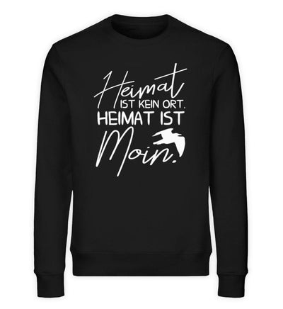 Heimat ist Moin · Unisex Premium Bio Sweatshirt-Unisex Premium Bio Sweatshirt-Black-S-Mooinzen