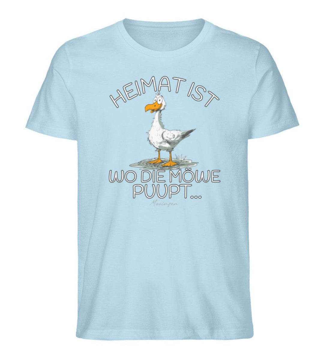 Heimat ist wo die Möwe Pupt · Herren Premium Bio T-Shirt-Herren Premium Bio T-Shirt-Mooinzen
