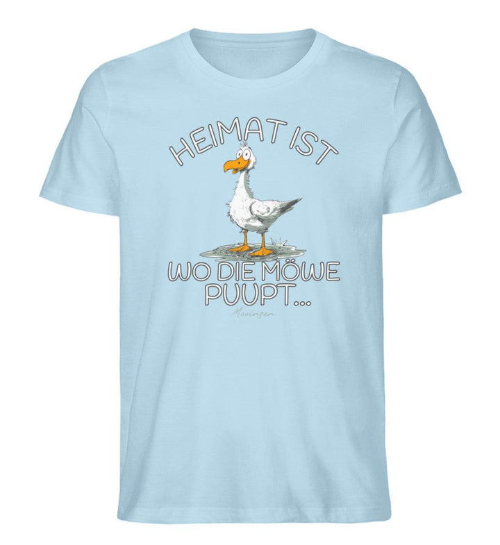 Heimat ist wo die Möwe Pupt · Herren Premium Bio T-Shirt-Herren Premium Bio T-Shirt-Mooinzen