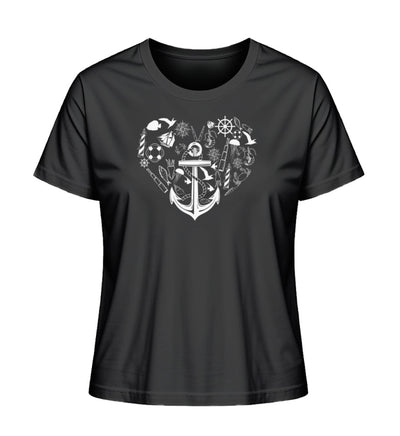 Herz Symbole · Damen Premium Bio T-Shirt 2.0-Damen Premium Bio T-Shirt 2.0-Black-XS-Mooinzen