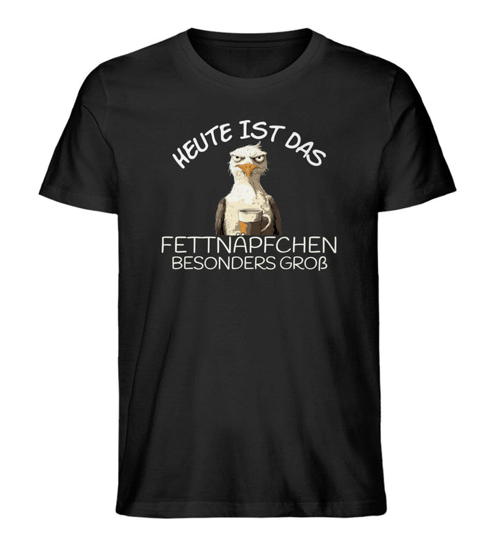 Heute ist das Fettnäpfchen besonders groß · Herren Premium Bio T-Shirt-Herren Premium Bio T-Shirt-Black-XS-Mooinzen