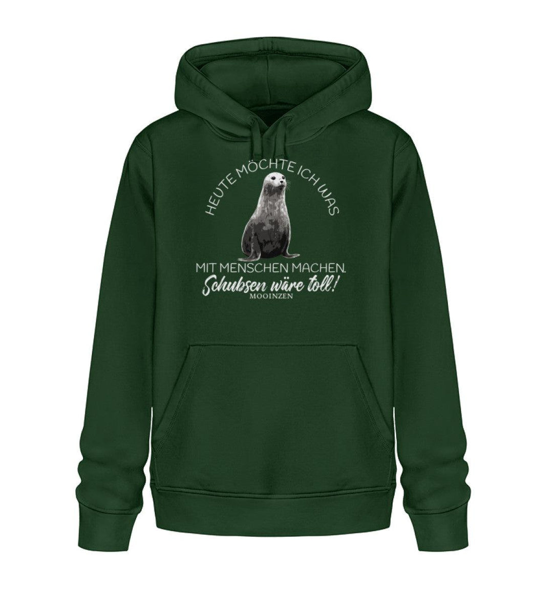 Heute möchte ich etwas mit Menschen machen · Unisex Bio Hoodie-Unisex Bio Hoodie-Bottle Green-XS-Mooinzen
