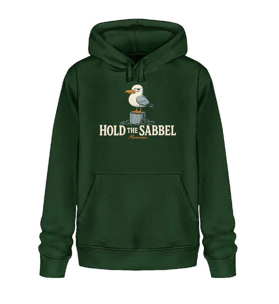 Hold the Sabbel · Unisex Bio Hoodie-Unisex Bio Hoodie-Bottle Green-XS-Mooinzen