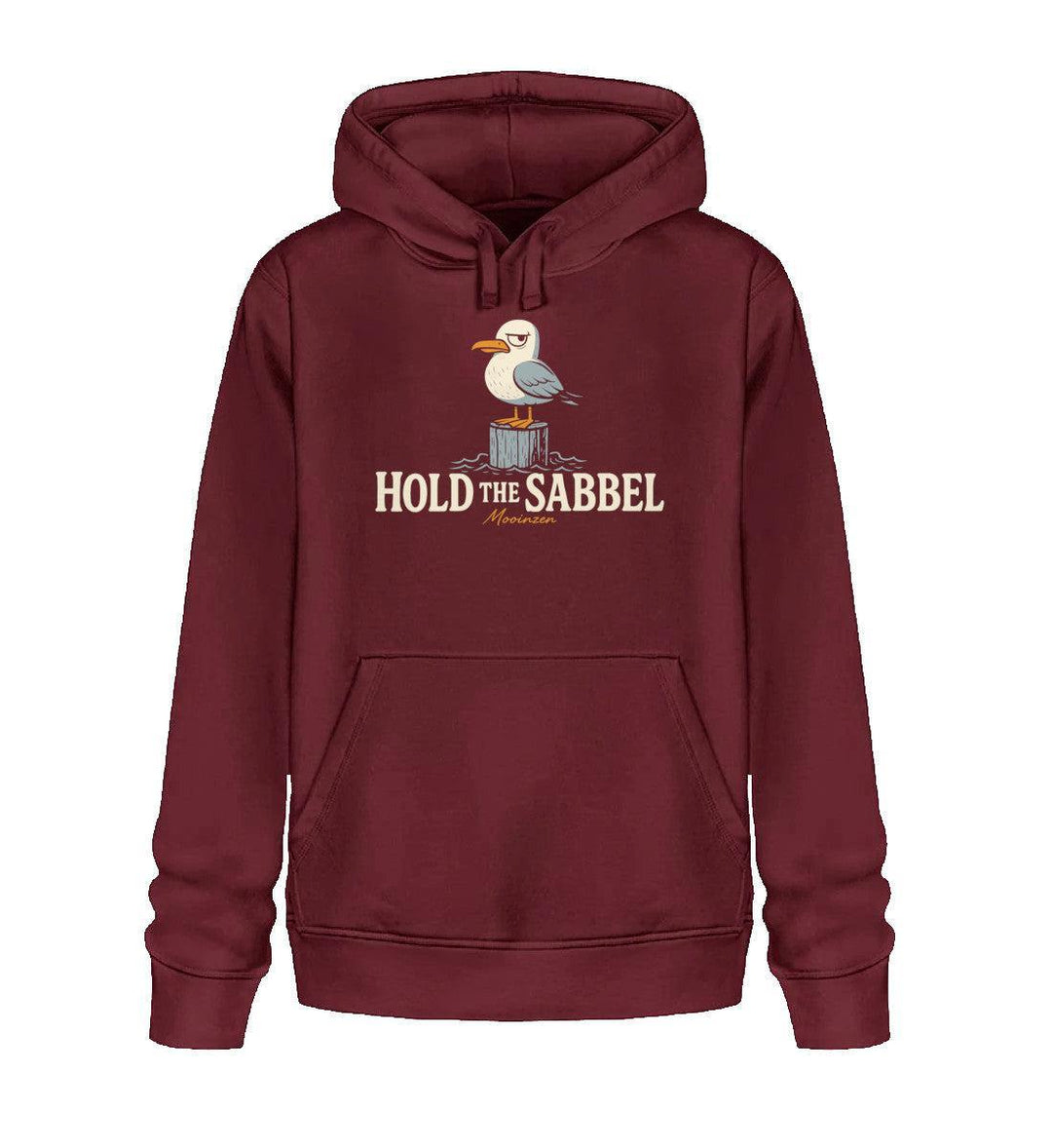 Hold the Sabbel · Unisex Bio Hoodie-Unisex Bio Hoodie-Burgundy-XS-Mooinzen