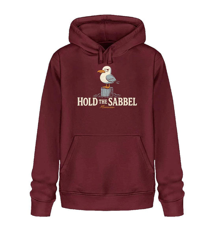Hold the Sabbel · Unisex Bio Hoodie-Unisex Bio Hoodie-Burgundy-XS-Mooinzen
