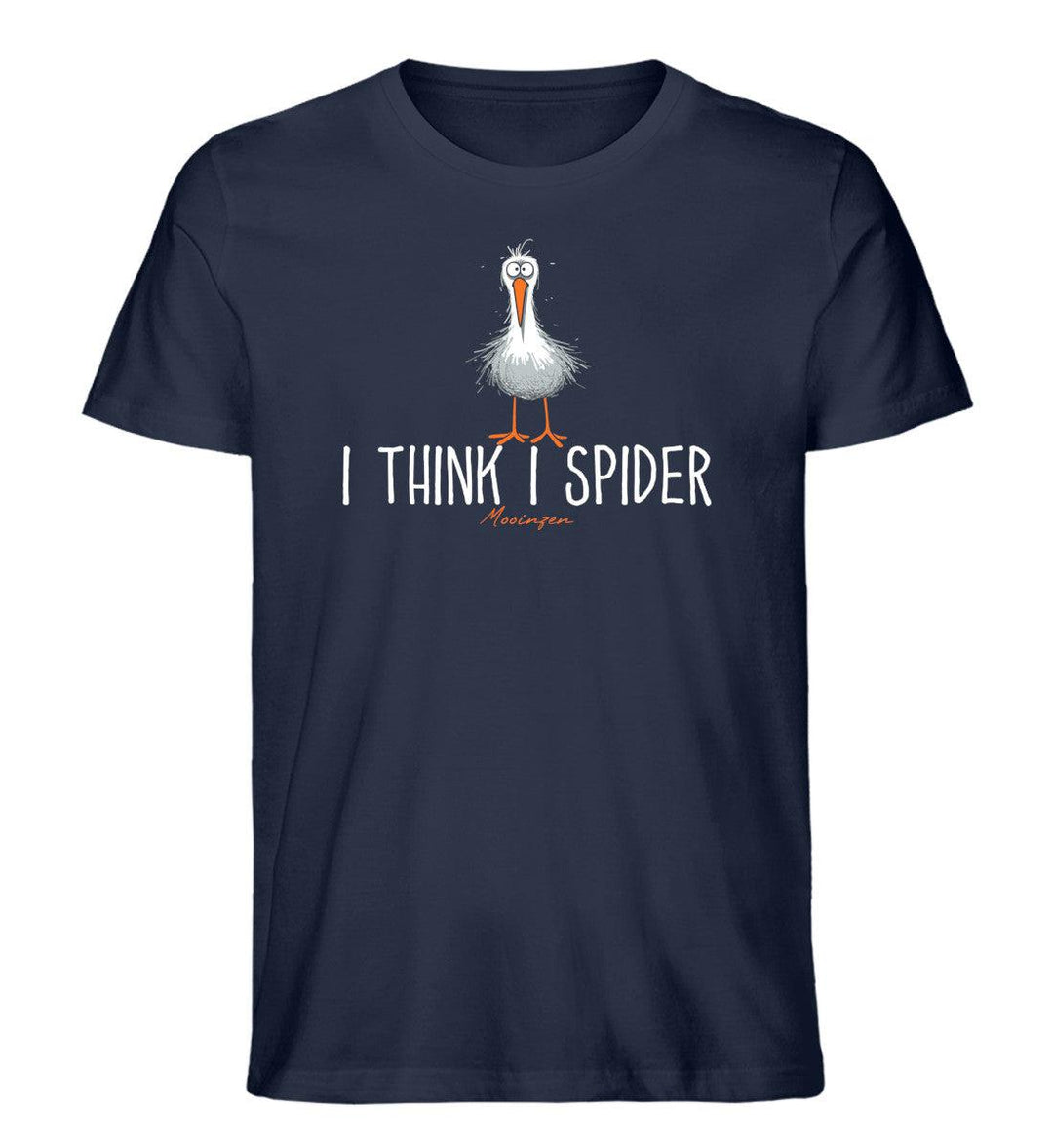I think I spider! · Herren Premium Bio T-Shirt-Herren Premium Bio T-Shirt-French Navy-XS-Mooinzen