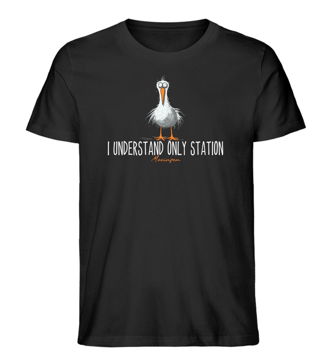 I understand only station · Herren Premium Bio T-Shirt-Herren Premium Bio T-Shirt-Black-XS-Mooinzen