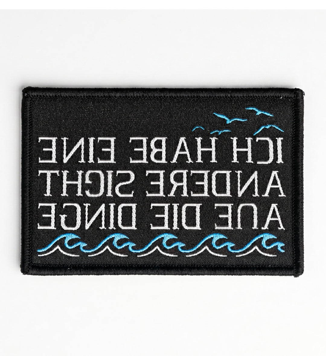 Ich Habe Eine Andere Sicht Auf Die Dinge - Klettwattpatch V2-72-Accessoires-black-9x6-Mooinzen