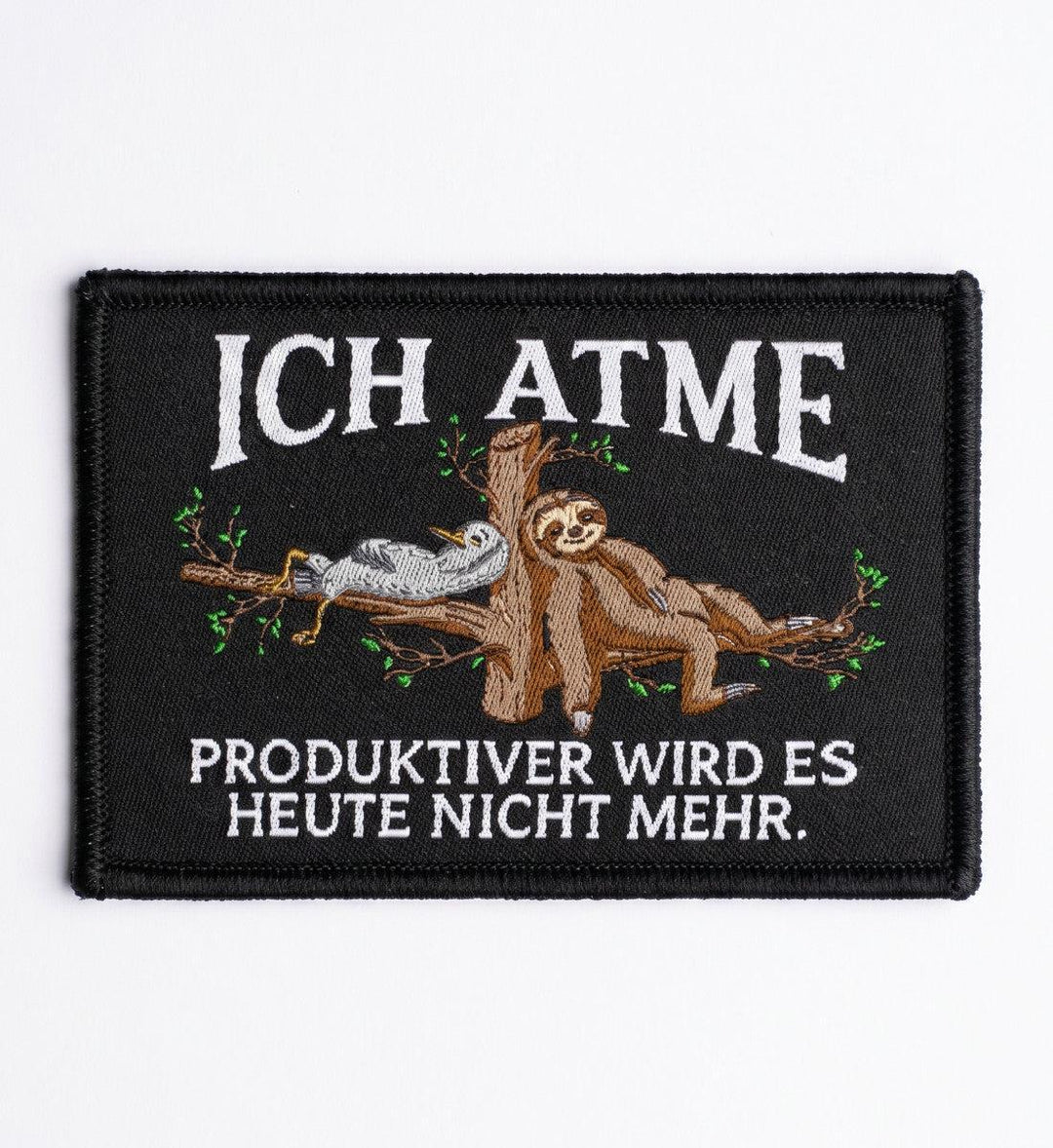 Ich atme, produktiver wird es nicht · Klettwattpatch V2-Klettwatt Patch-black-9x6-Mooinzen