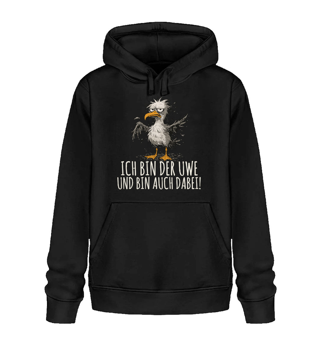 Ich bin der Uwe und bin auch dabei · Unisex Bio Hoodie-Unisex Bio Hoodie-Black-XS-Mooinzen